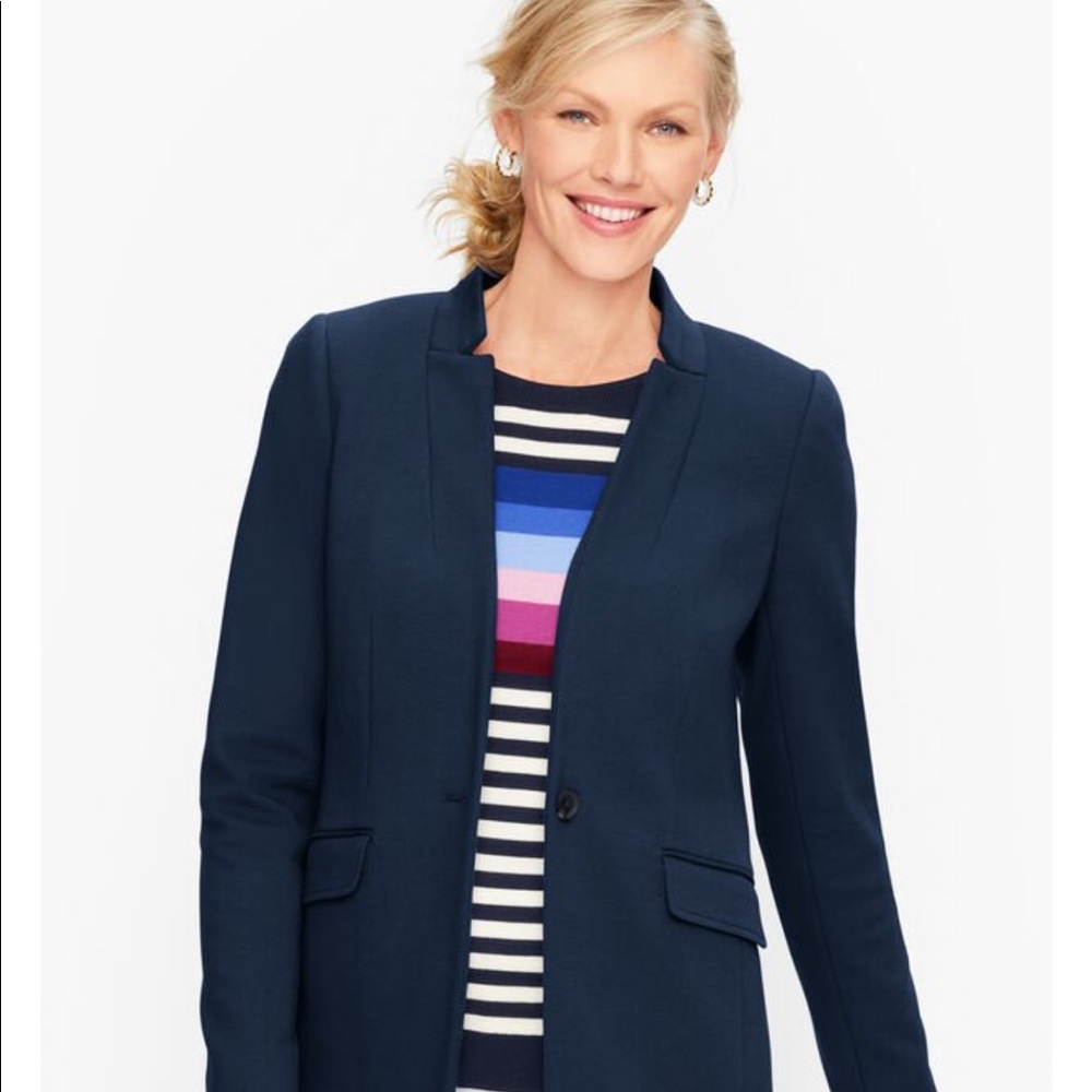 Talbot’s Indigo Blue Twill Blazer